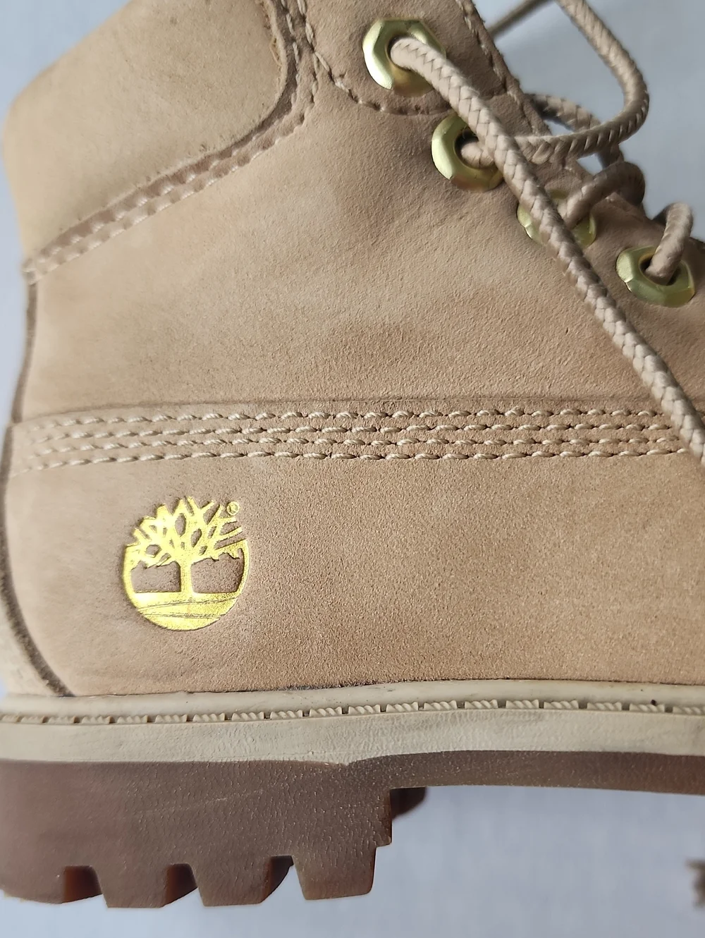 Timberland Kids Wheat/Tan Leather Lace-Up Boots